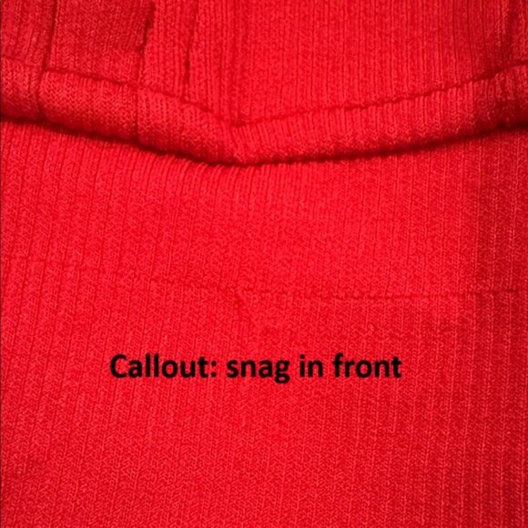 Gaiam Women's Ribbed Quarter Zip Red Pullover Sweatshirt Front Pockets Size M - Picture 6 of 15